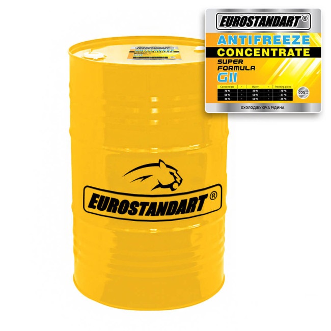 Охолоджувальна рідина EUROSTANDART ANTIFREEZE SUPER FORMULA G11 Yellow CONCENTRATE